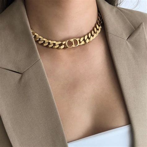 dior danseuse etoile choker necklace|christian dior choker necklace gold.